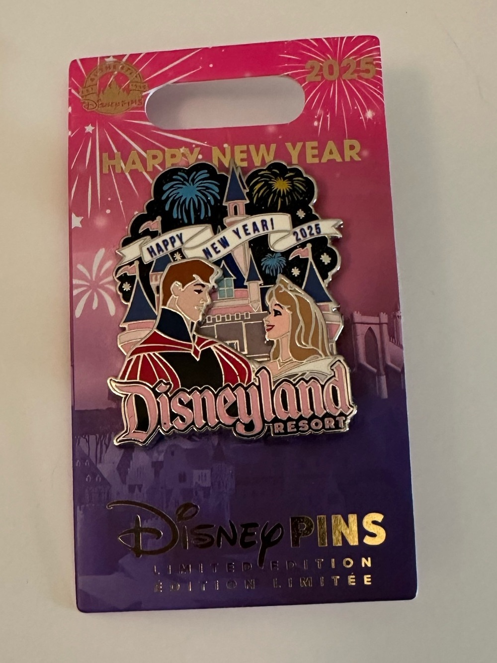 ✨ Authentic Disneyland ✨ 2025 Sleeping Beauty Happy New Year -Disney Trading Pin